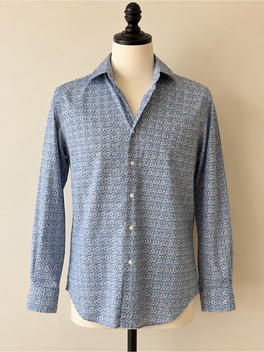 Frank & Eileen 100% cotton Frank blue floral button down shirt size medium